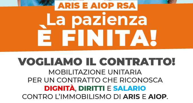 CCNL Sanità Privata Aris Aiop Rsa: la pazienza è FINITA