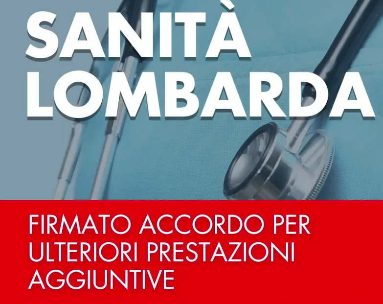 Sanità lombarda / Firmato accordo per ulteriori prestazioni aggiuntive per il personale