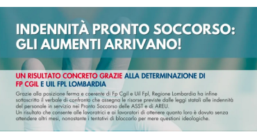 Indennità Pronto soccorso: gli aumenti arrivano! Indennità Pronto soccorso: gli aumenti arrivano!