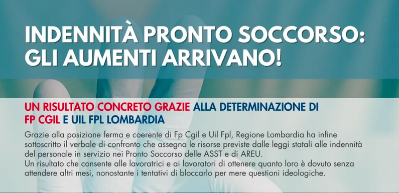 Indennità Pronto soccorso: gli aumenti arrivano!