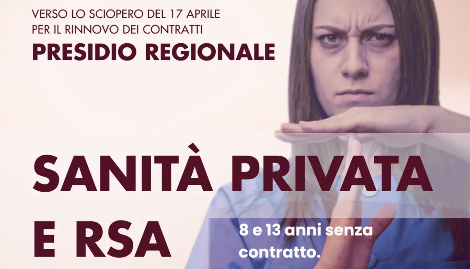 Sanità privata e RSA, il 17 aprile sciopero nazionale. Fp Cgil-Cisl Fp-Uil Fpl Lombardia: Contratti ARIS e AIOP fermi da anni. Il 13 aprile presidio regionale a Milano.