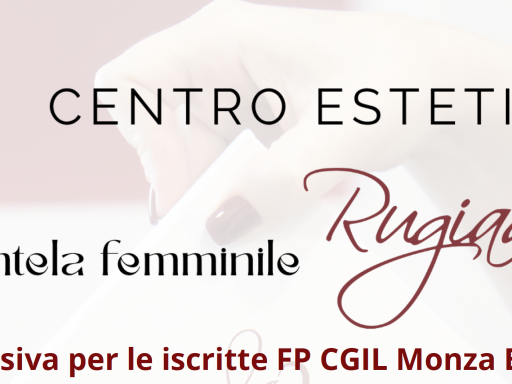Nuova convenzione Centro Estetico Rugiada