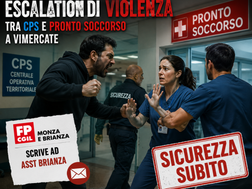 Escalation di violenza tra CPS e Pronto Soccorso a Vimercate: FP CGIL Monza e Brianza scrive ad ASST Brianza.