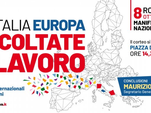 Italia Europa ascoltate il lavoro, 8 ottobre manifestazione nazionale a Roma