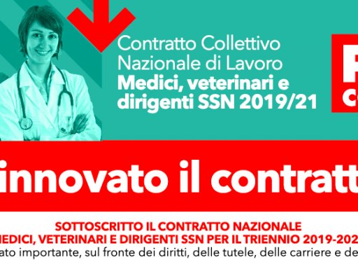 Sanità: Fp Cgil, sottoscritto Contratto 2019/2021 medici, veterinari e dirigenti sanitari