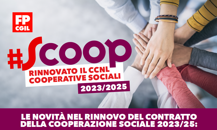 CCNL Coop Sociali. Firmata ipotesi di rinnovo del CCNL Coop Sociali 2023-2025