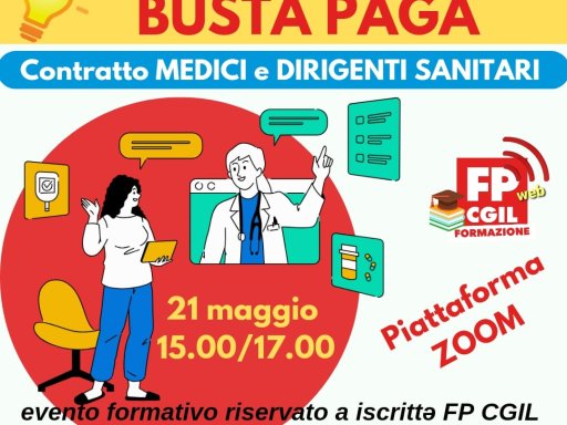 FORMAZIONE GRATUITA PER GLI ISCRITTI: Corso MEDICI E DIRIGENTI SANITARI – Conosci la tua busta paga