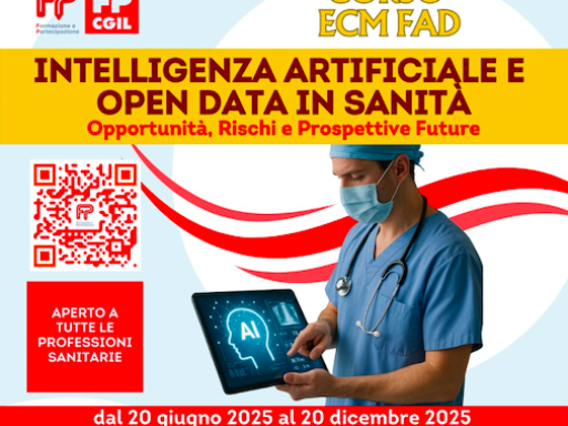 FORMAZIONE GRATUITA PER GLI ISCRITTI: Corso ECM FAD - Intelligenza Artificiale e Open Data in Sanità: Opportunità, Rischi e Prospettive Future