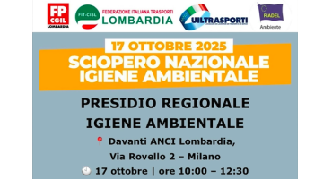 Igiene ambientale: sindacati, domani sciopero nazionale Igiene ambientale: sindacati, domani sciopero nazionale
