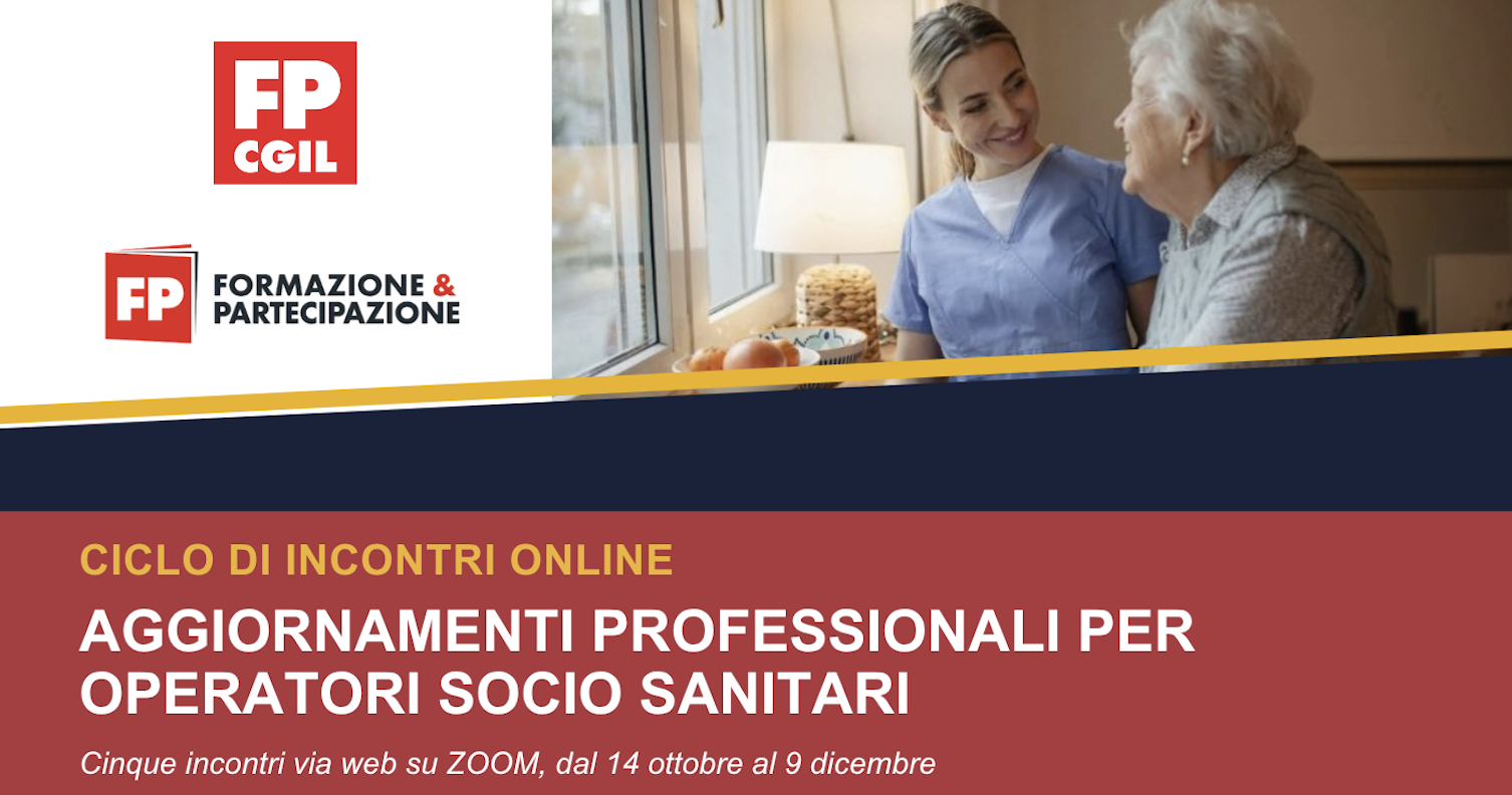 FORMAZIONE GRATUITA PER GLI ISCRITTI: Aggiornamenti professionali in FAD per Operatori Socio Sanitari