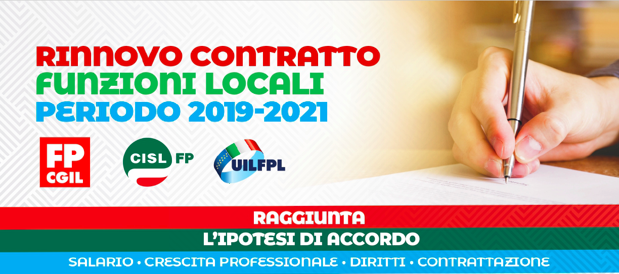 CCNL Funzioni Locali - Cgil Cisl Uil: sottoscritta l'Ipotesi del Contratto Collettivo Nazionale di Lavoro