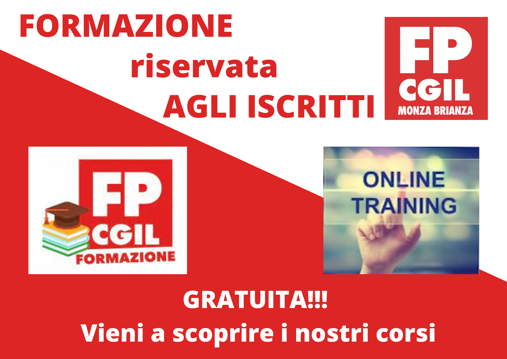 Formazione gratuita per gli iscritti FP CGIL Brianza