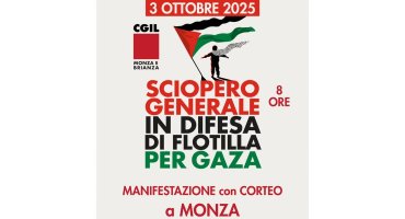 Sciopero generale, manifestazione con corteo a Monza: venerdì 3 ottobre