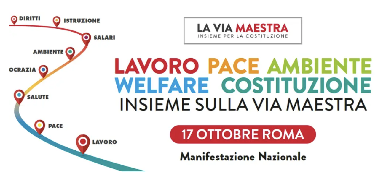 Via Maestra, il 17 ottobre manifestazione nazionale a Roma